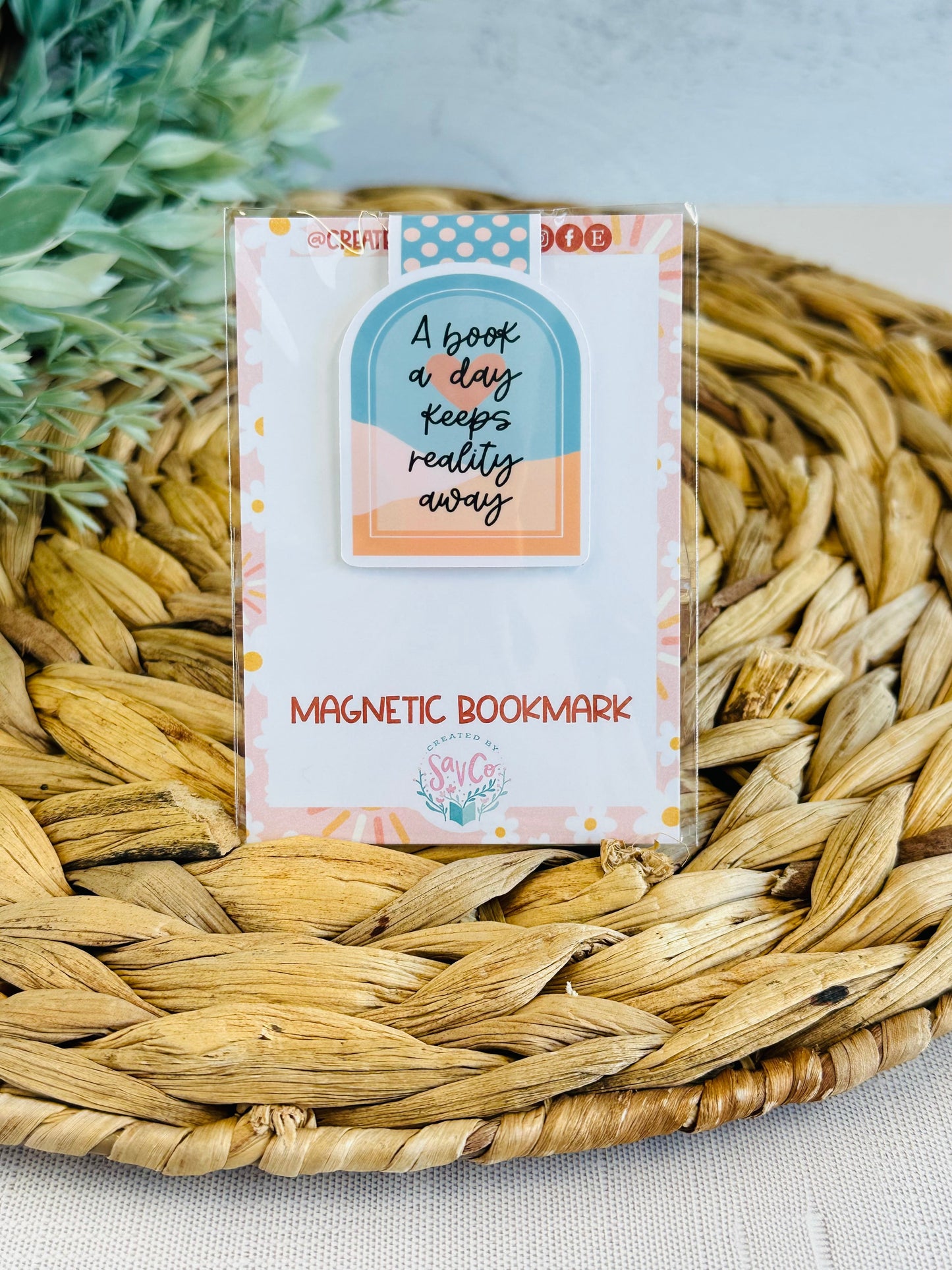 A Book a Day Magnetic Bookmark