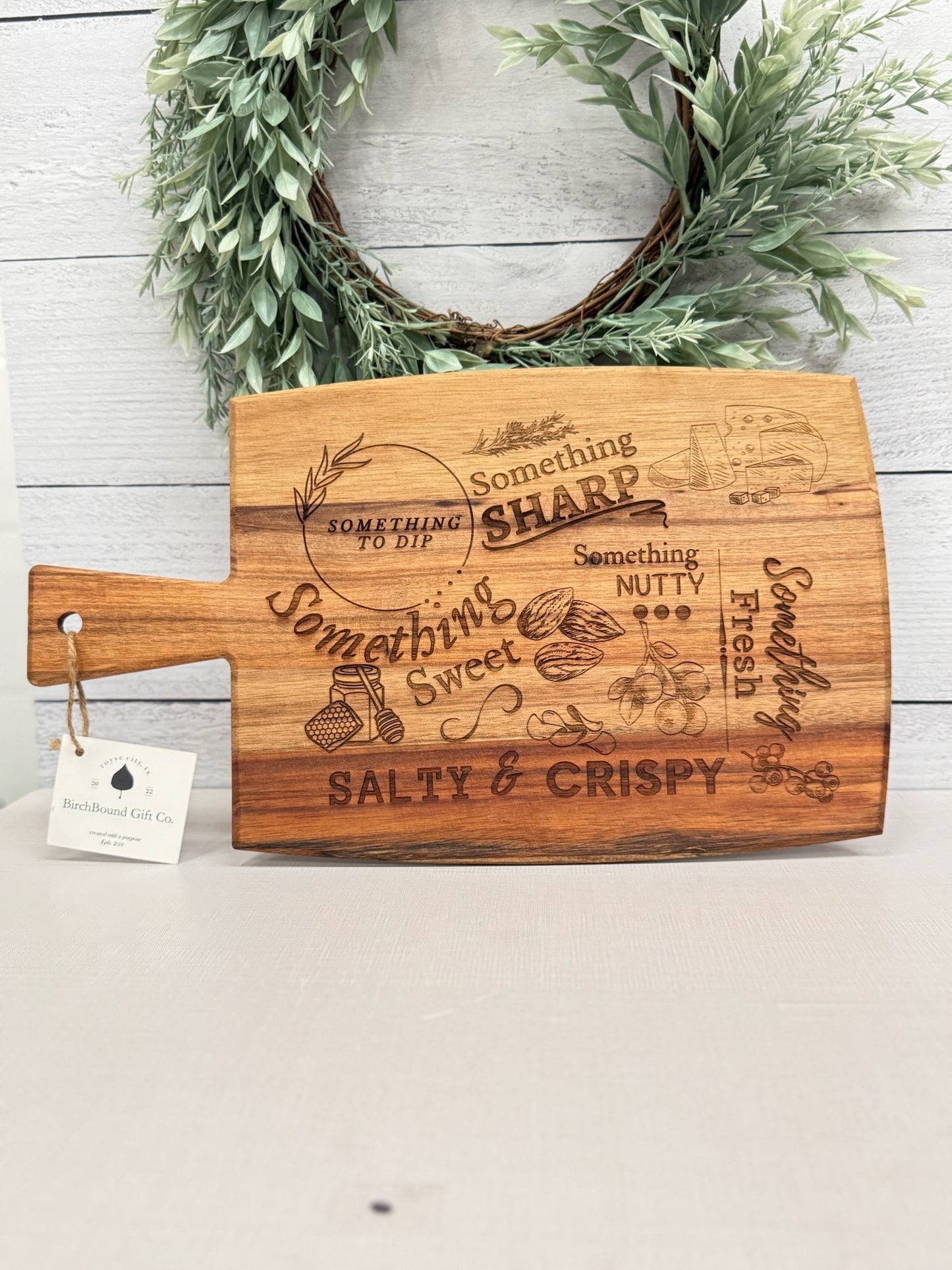 All Mapped Out Acacia Charcuterie Board