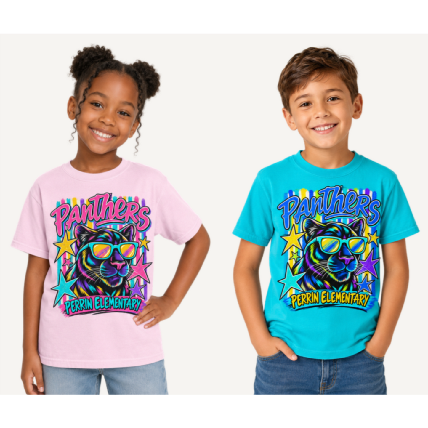 Cool Cat Retro Tee | Pink