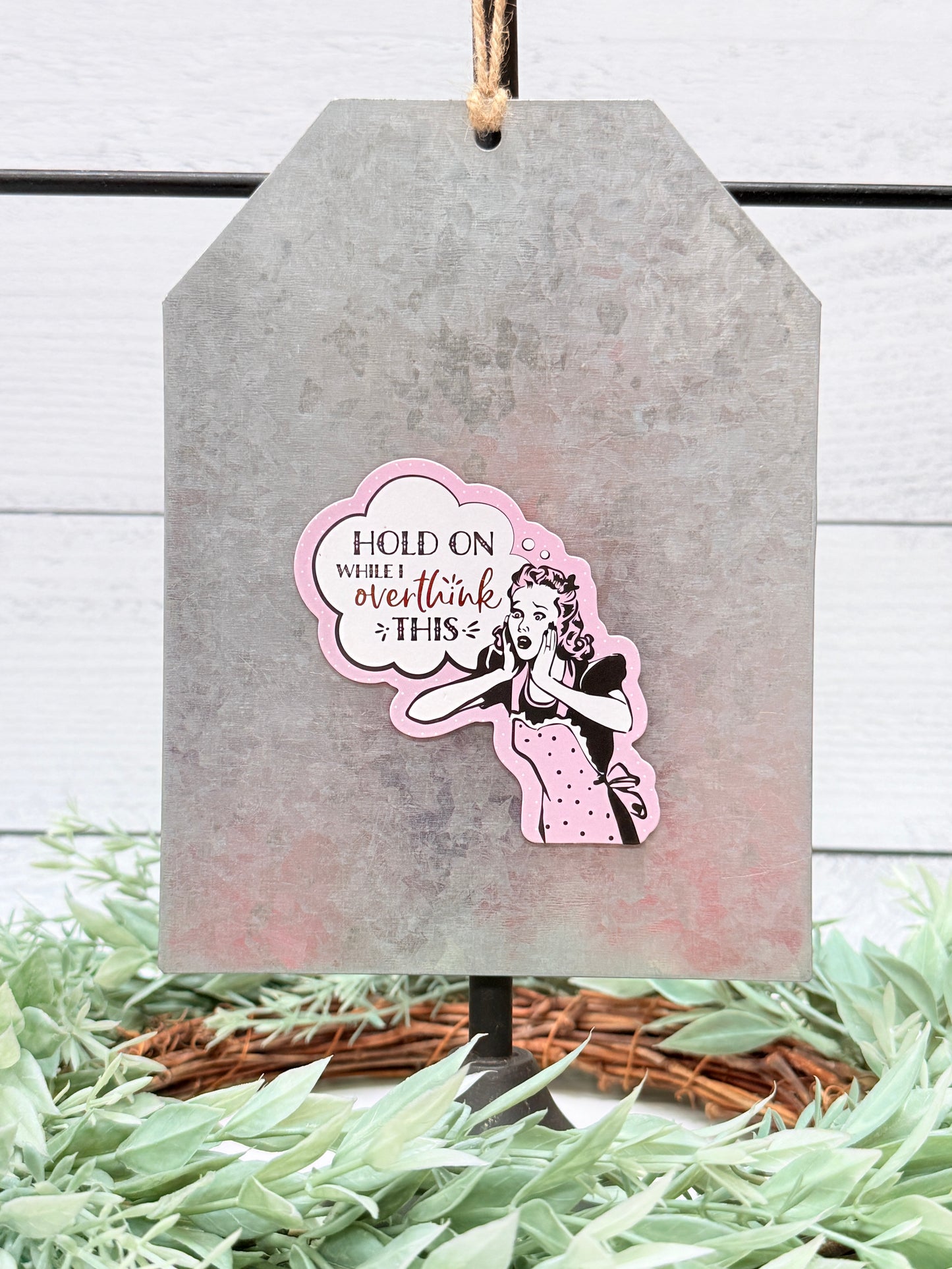 Let me overthink this funny refrigerator magnet humor magnet gift