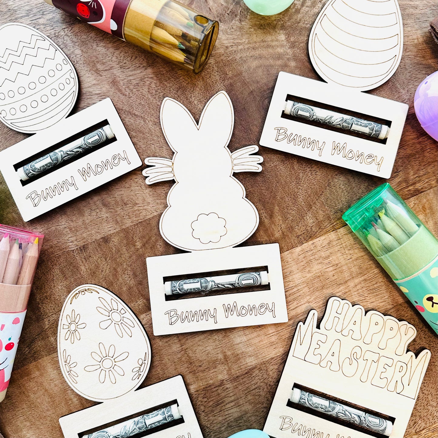 Easter Basket Bunny Money Holders