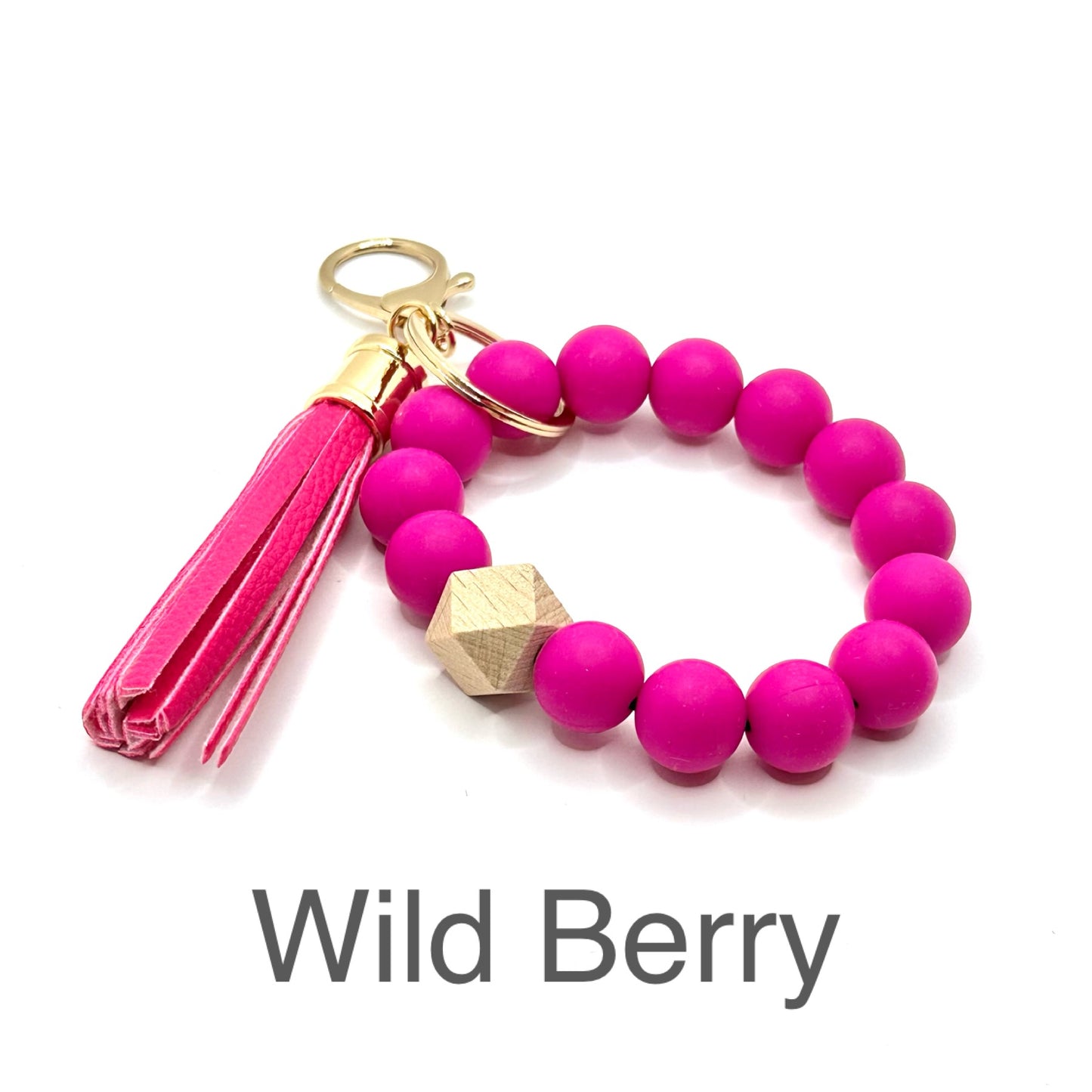 Silicone Wristlet Keychain