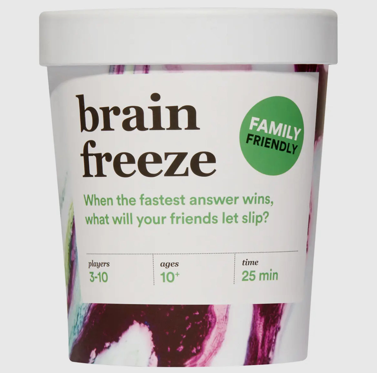 Brain Freeze family game fast paced party game
