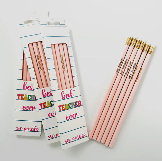Sweet Notes Teacher Pencil Set | Teacher Gift