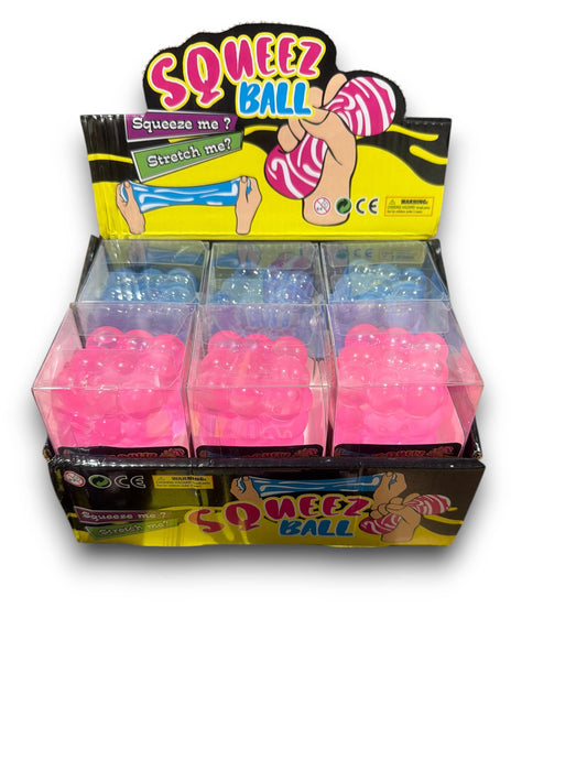Squeez Ball Bubble Cube- 12 count