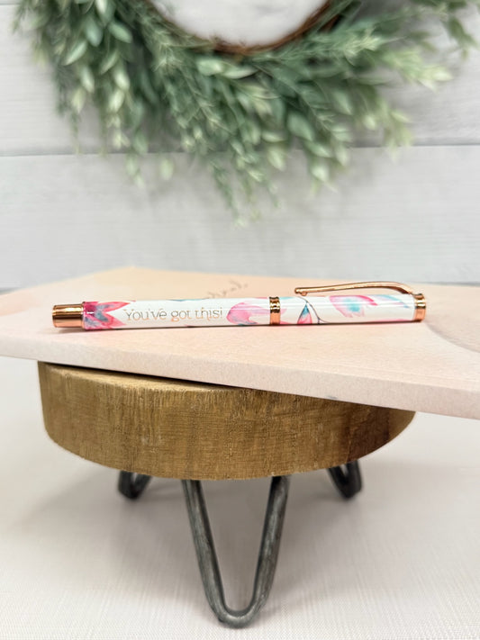 You’ve Got This Pink Petals Pen