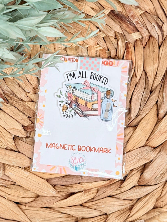 I’m All Booked Magnetic Bookmark