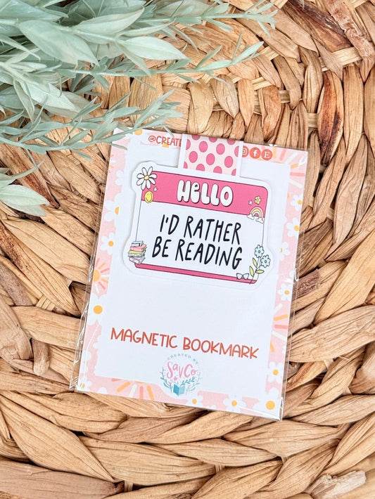 I’d Rather Be Reading Magnetic Bookmark