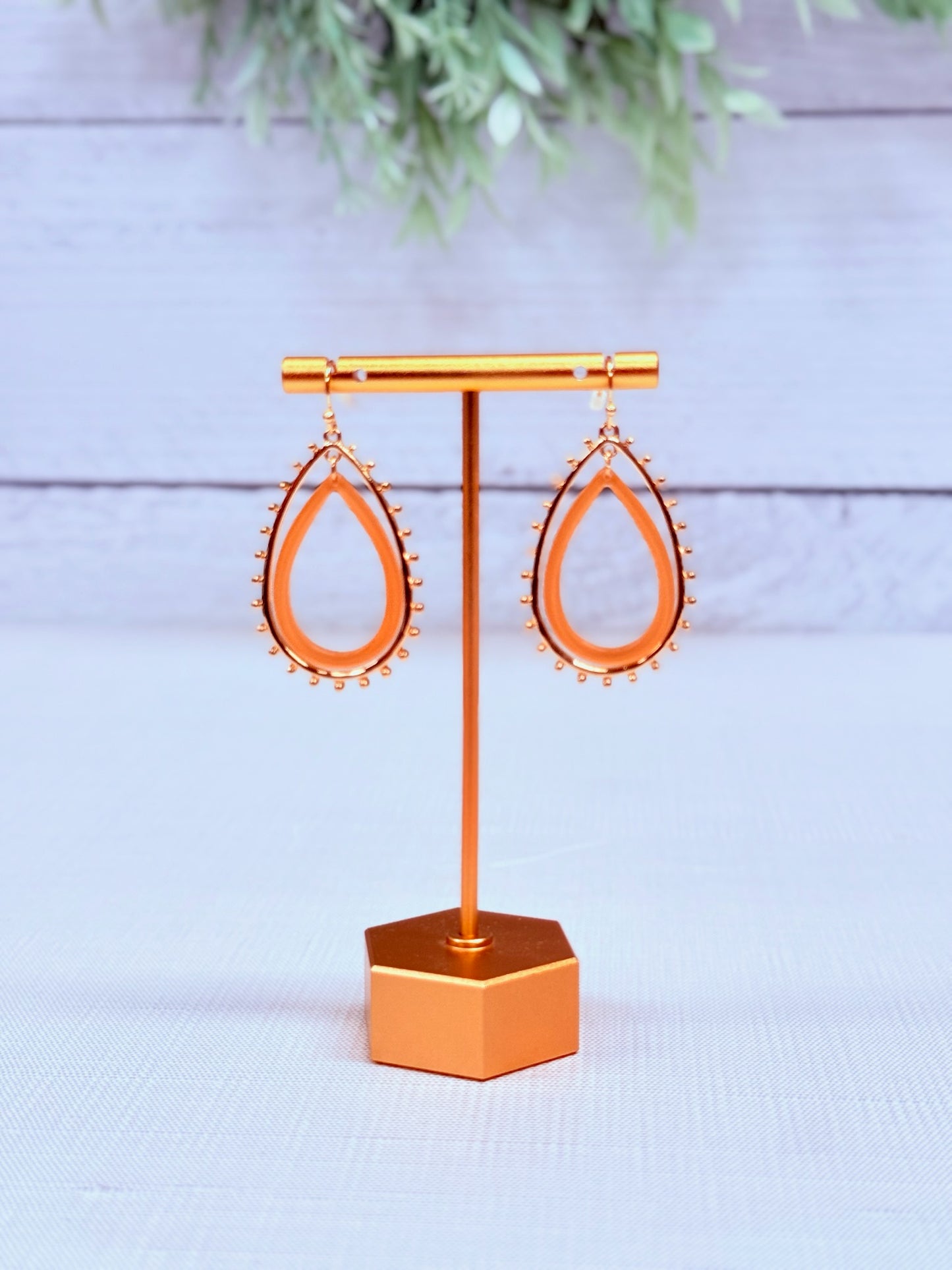 Blair Drops | Neutral Teardrop Statement Earrings
