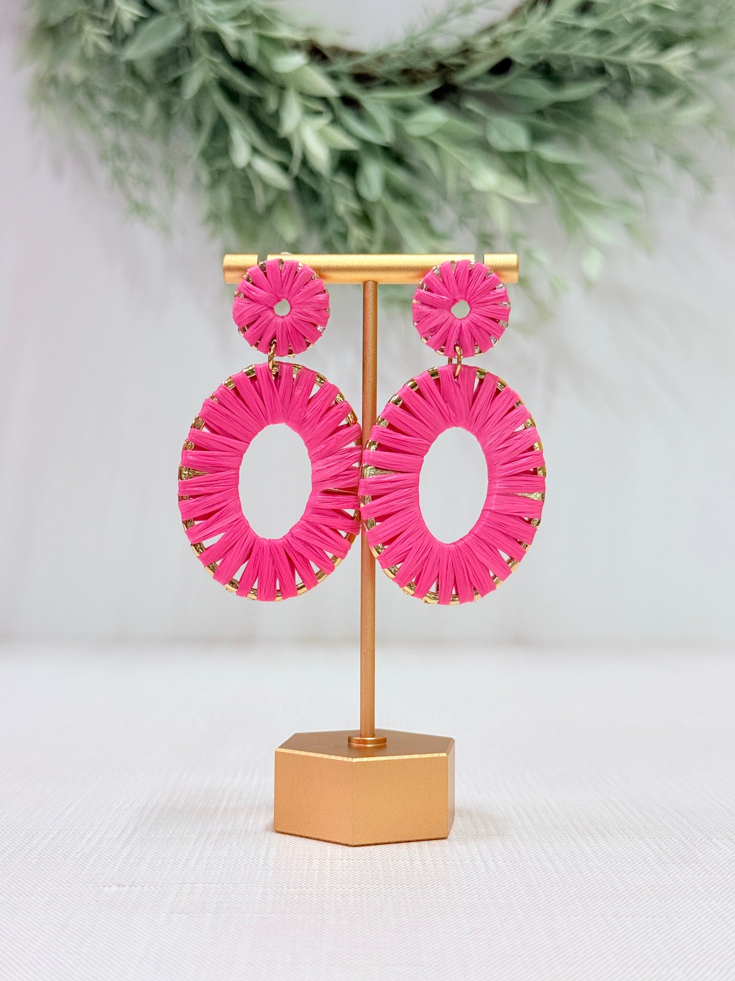 Amelia Pink Dangles Earrings