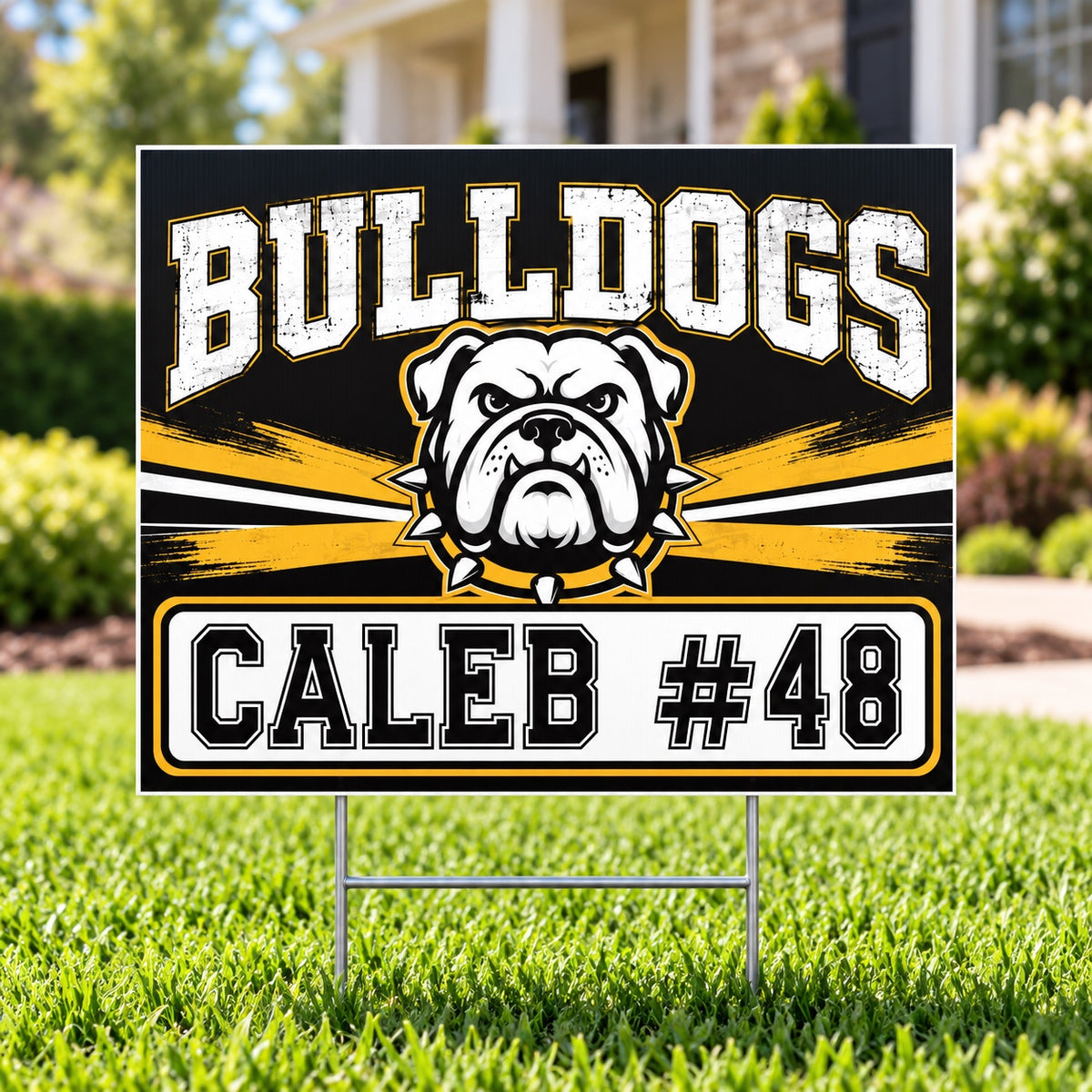 Royse City Bulldogs personalized 13x16 yard sign