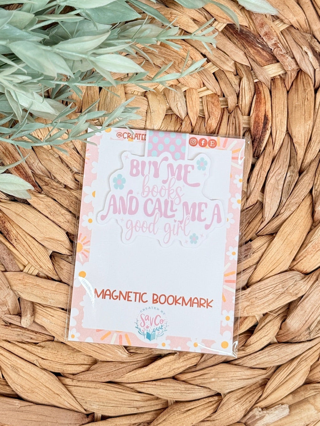 Buy Me a Book Magnetic Bookmark
