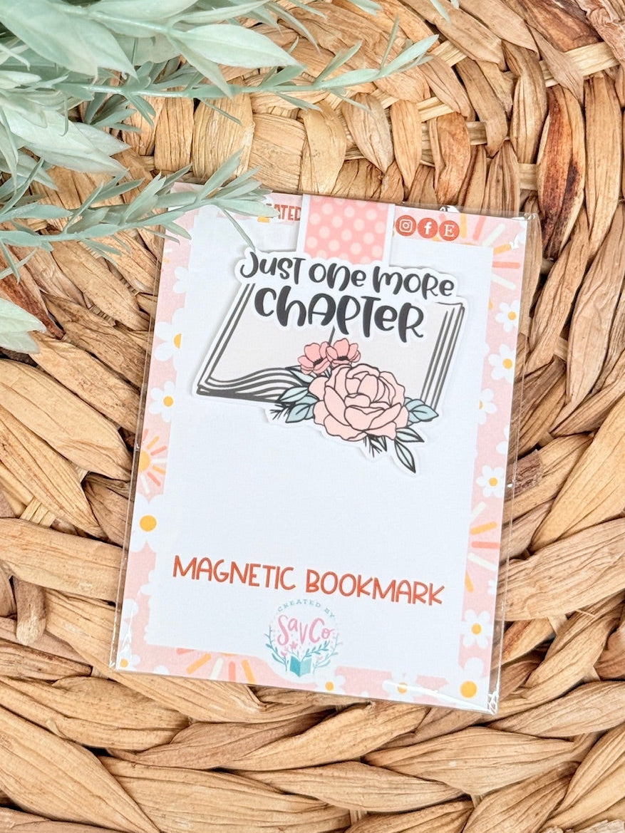 One More Chapter magnetic bookmark by BirchBound Gift Co.