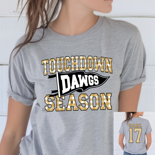 Touchdown Season Personalized Tee