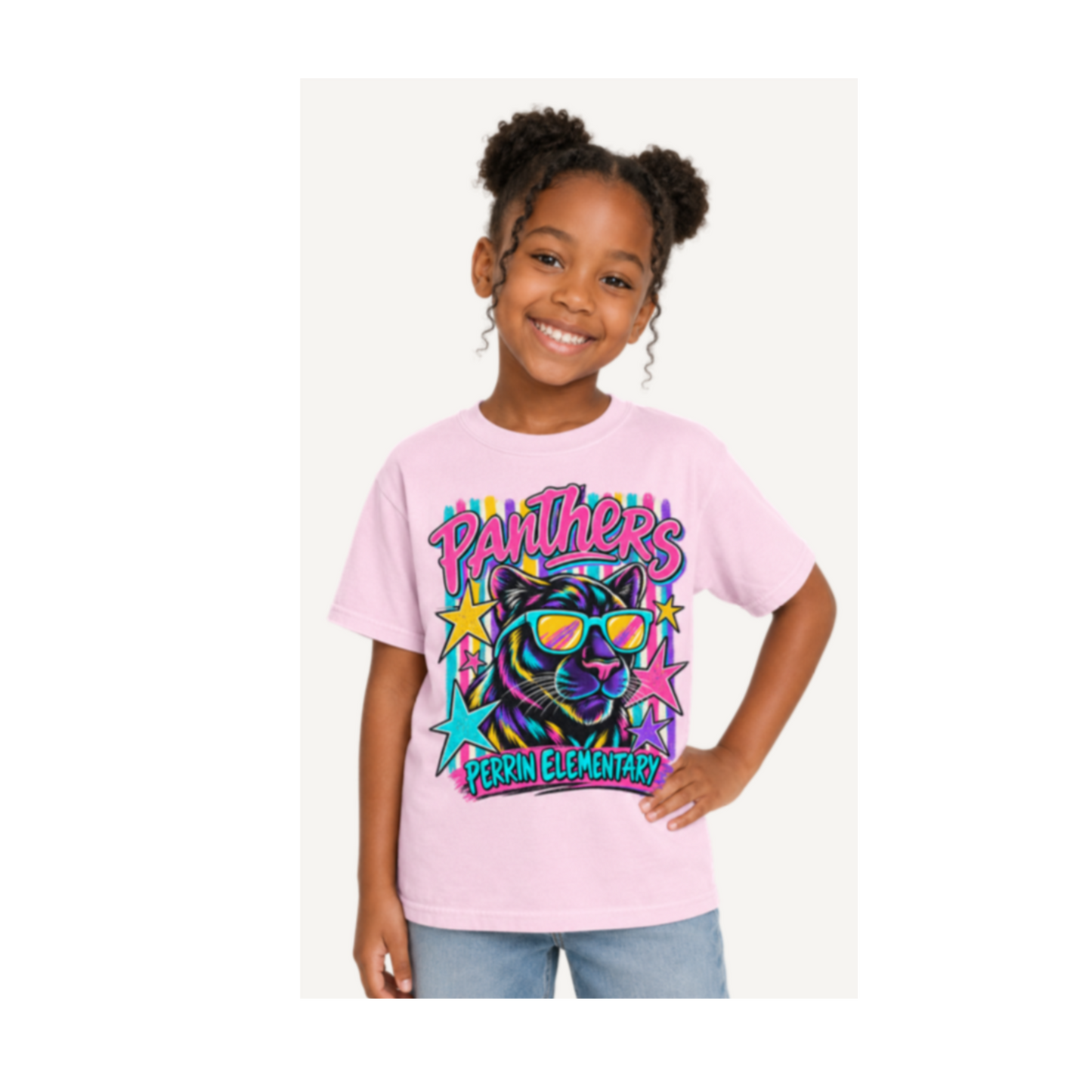 Cool Cat Retro Tee | Pink