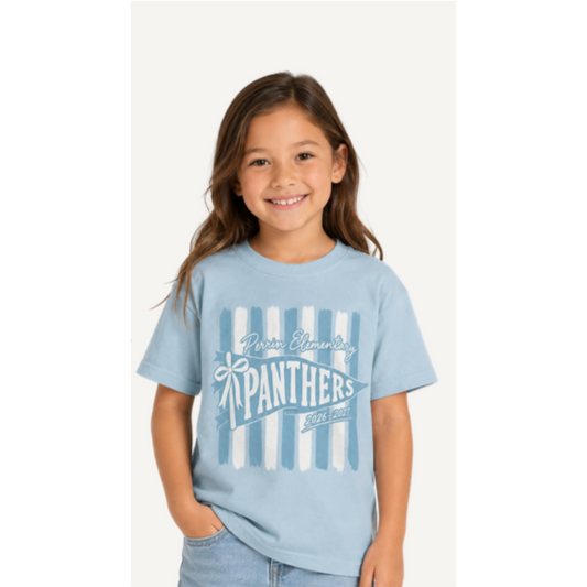 Vintage School Spirit Tee | Light Blue