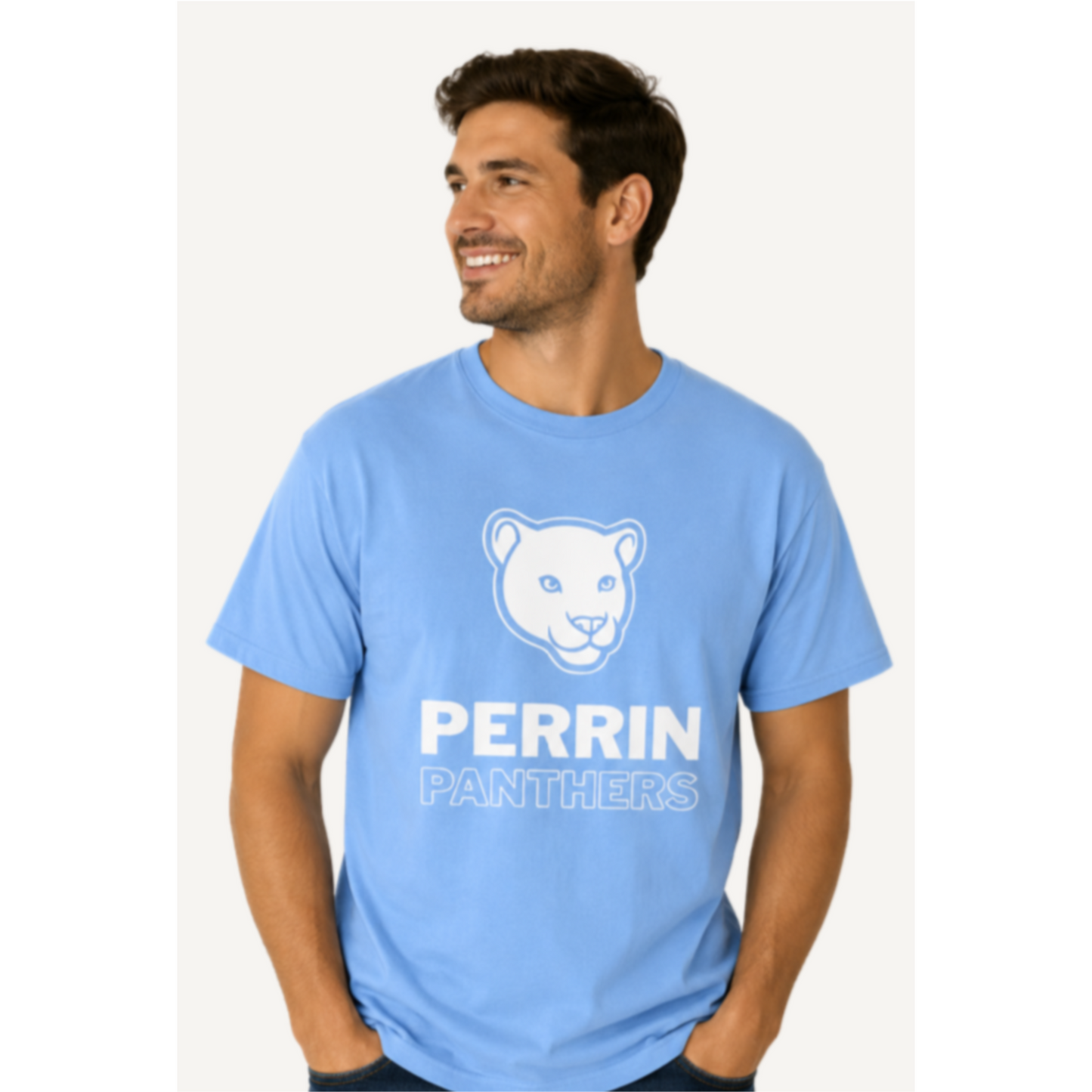Classic Perrin Panthers Tee | Light Blue