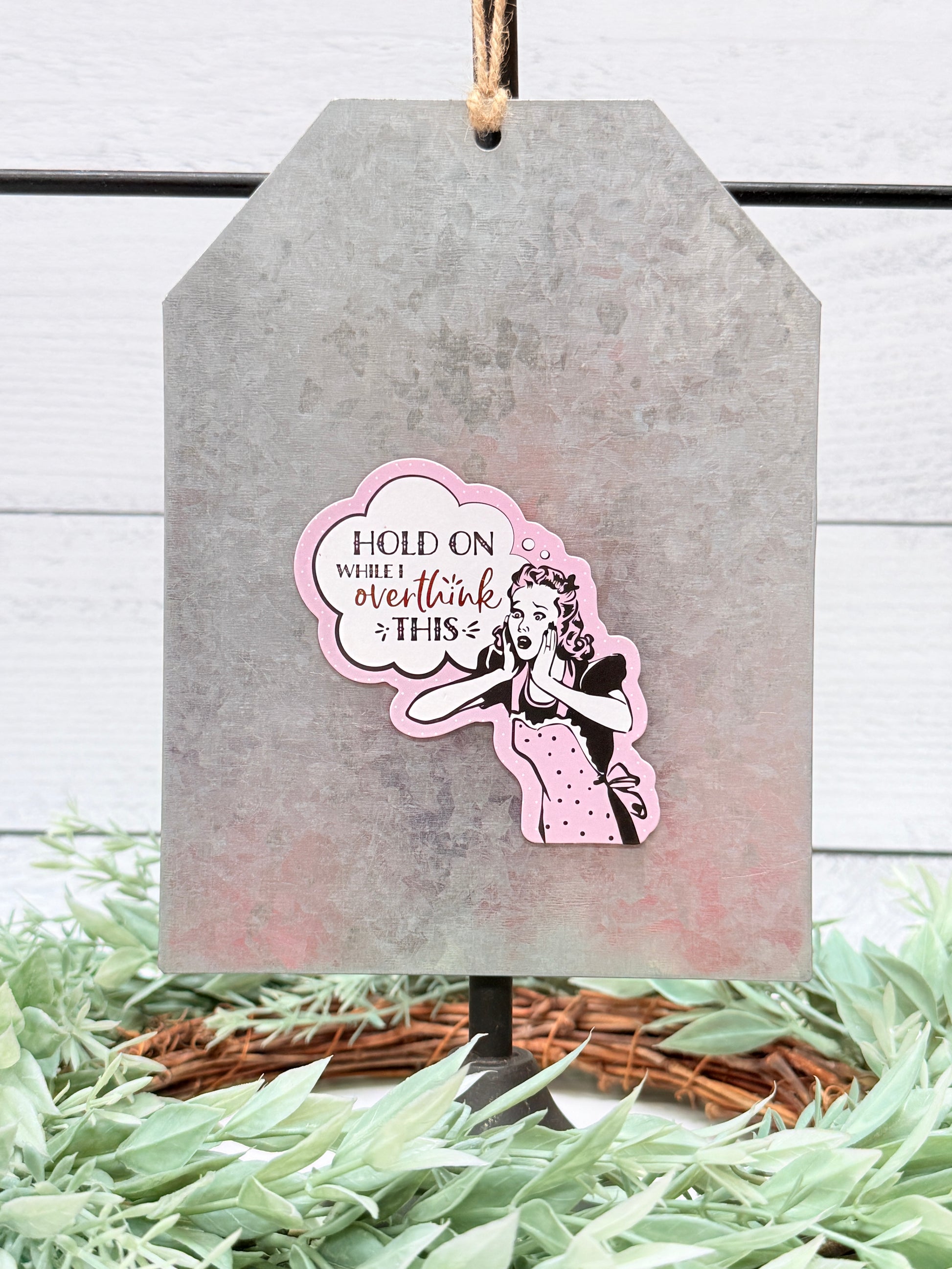 Let me overthink this funny refrigerator magnet humor magnet gift