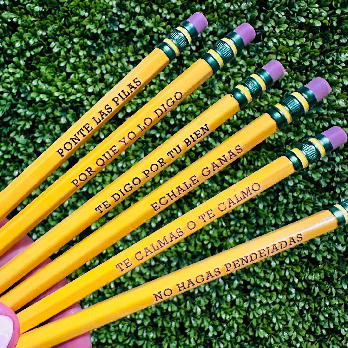 Individual Personalized Yellow Ticonderoga Pencils