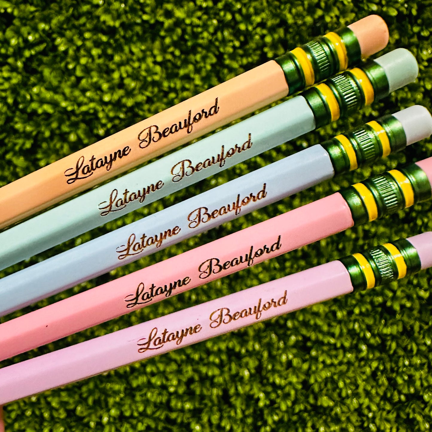 Personalized Pastel Ticonderoga Pencils