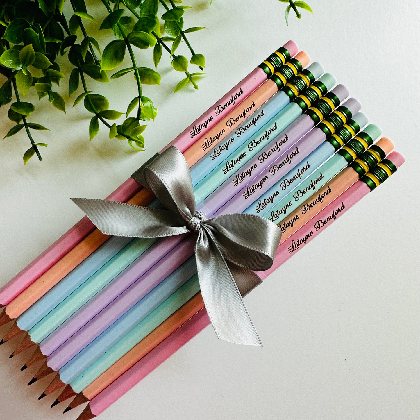 Personalized Pastel Ticonderoga Pencils