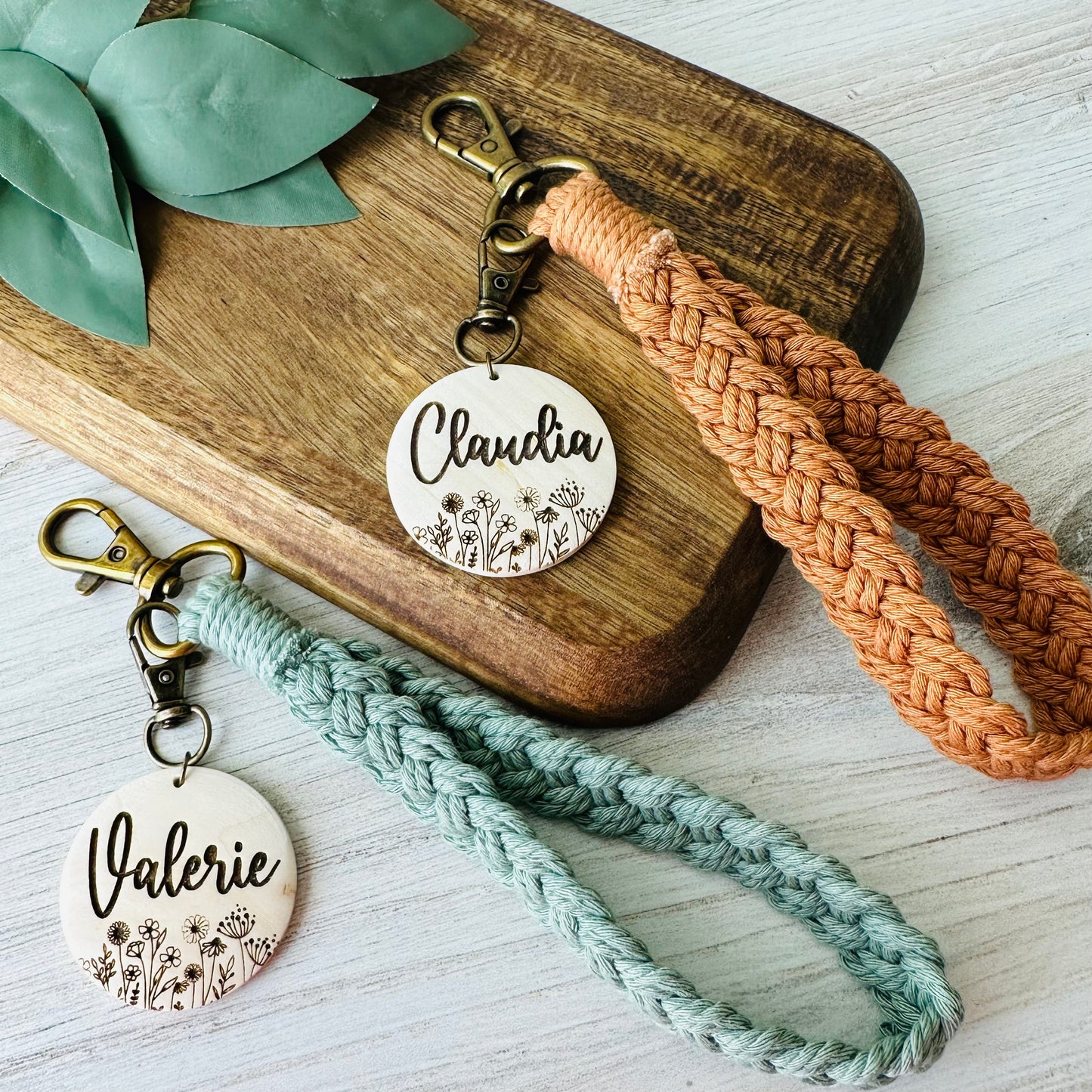 Personalized Boho Wristlet