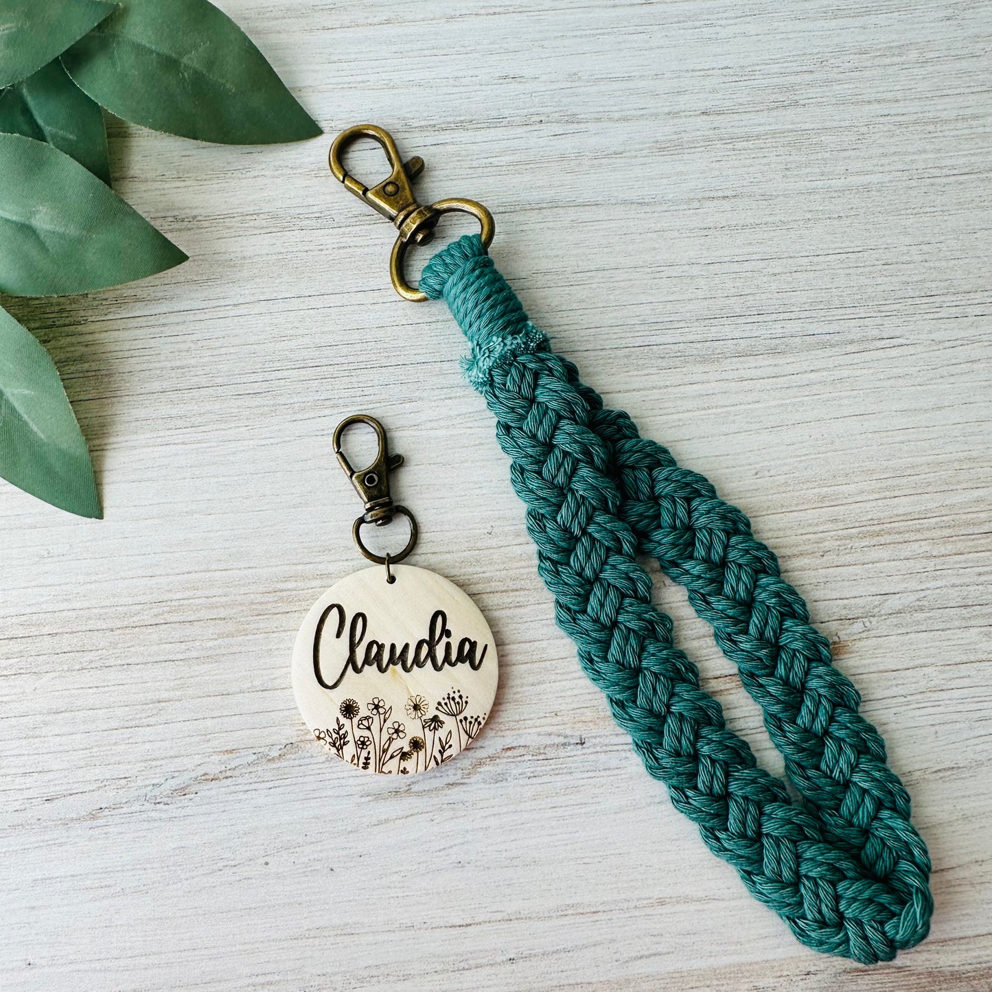 Personalized Boho Wristlet