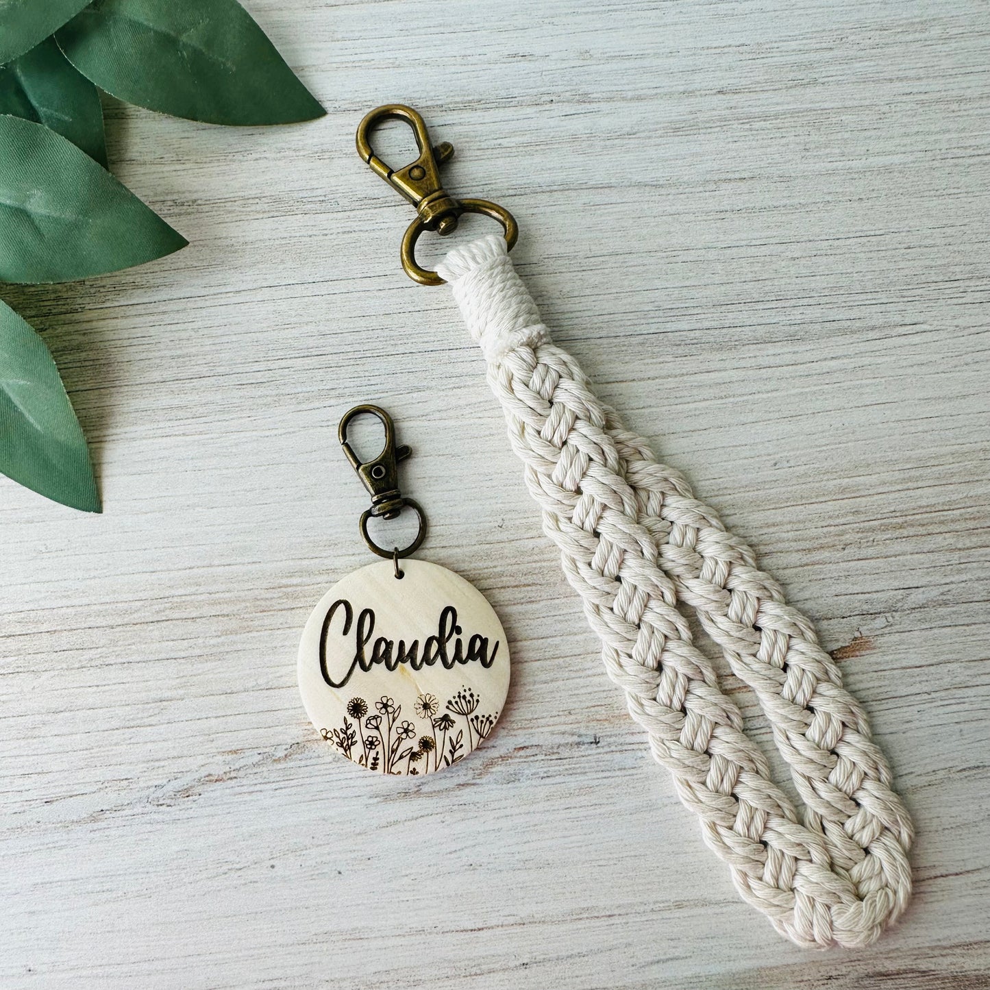 Personalized Boho Wristlet