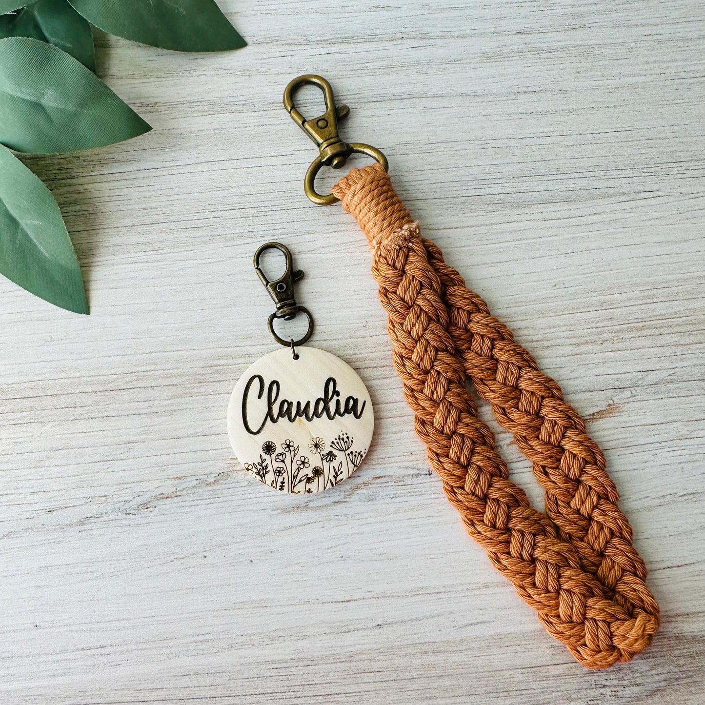 Personalized Boho Wristlet