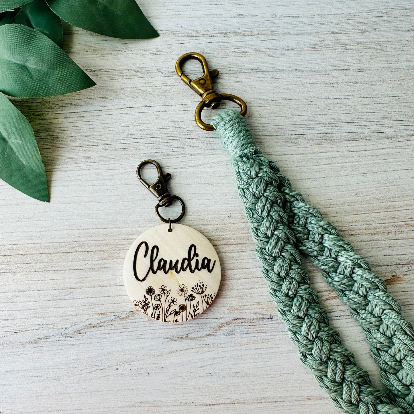 Personalized Boho Wristlet