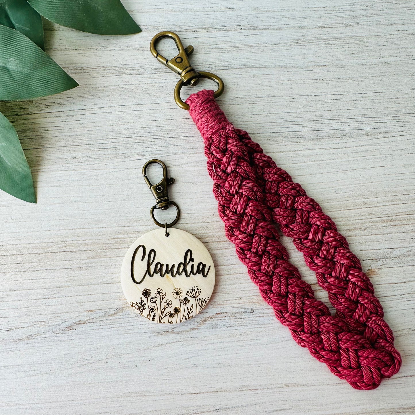 Personalized Boho Wristlet